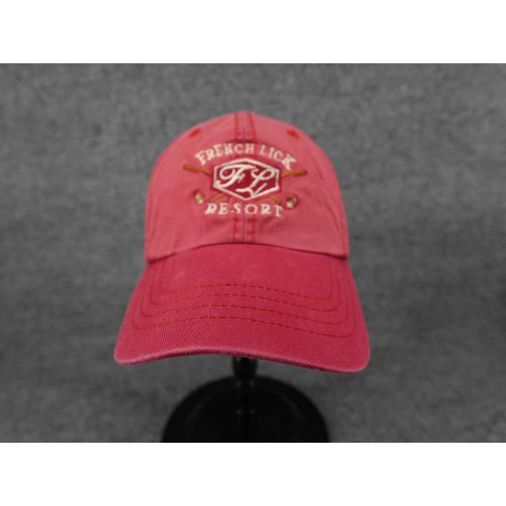 Cobra Caps French Lick‎ Resort Hat Mens OSFA Red Good Embroidered Golf Dad Cap